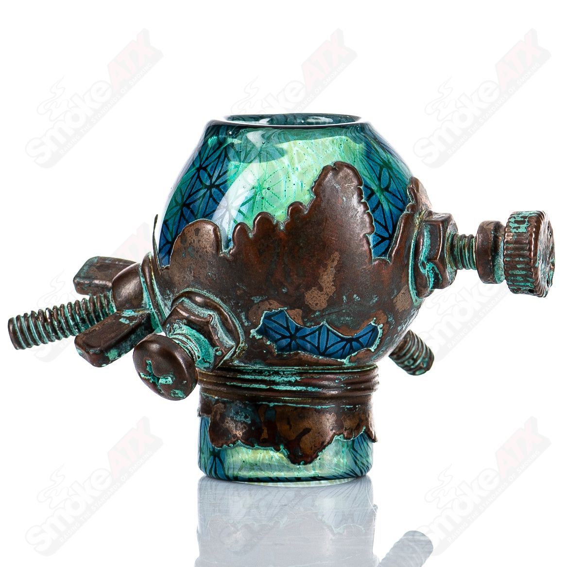 19mm Electroformed Interwoven Pattern Dome by Kind X Snic - Smoke ATX