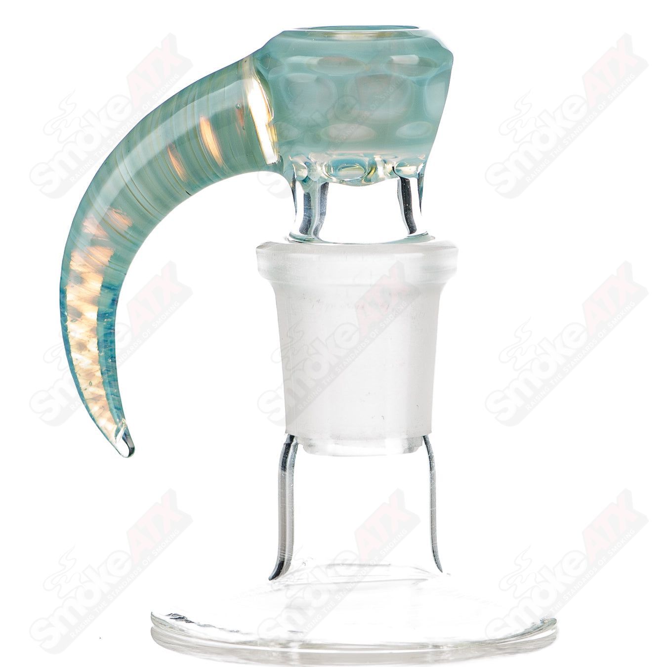 #10 18mm Worked Color 4-Hole Slide Texas Tubes - Smoke ATX