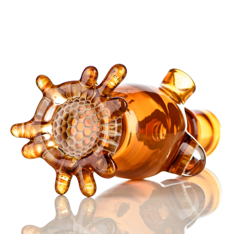 Amber Honeycomb Lamp Set Joe P Glass - Smoke ATX