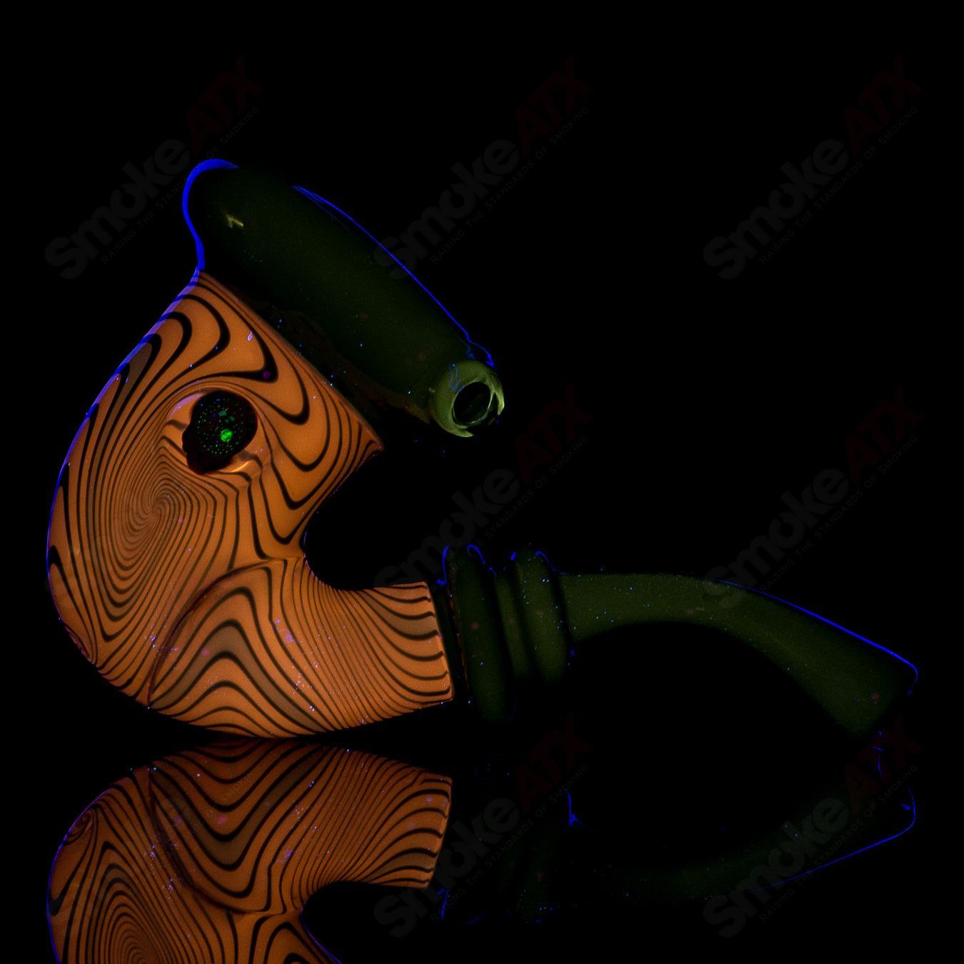 Stealie Milli Sherlock (White/Aqua Linework with Black Accents) JMass - Smoke ATX