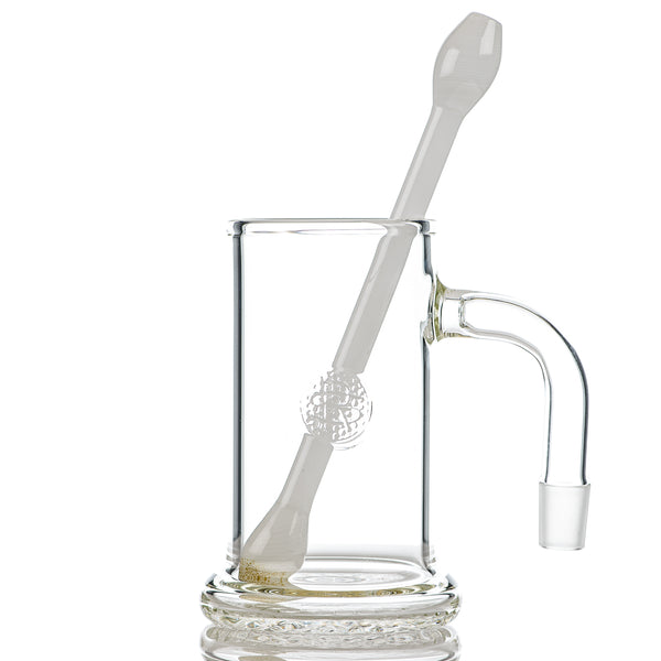 Clear Bangin Mug w/ Q-Tip Straw Surf Rat Glass - Smoke ATX