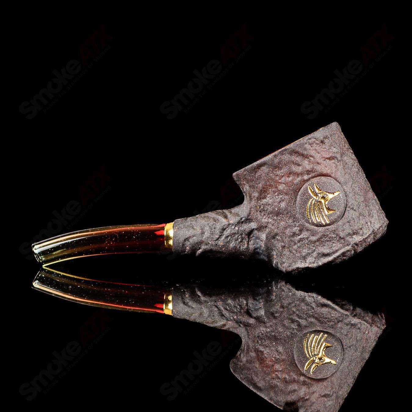 Gold Scarab Stone Tech Proxy Lock Green T Glass - Smoke ATX