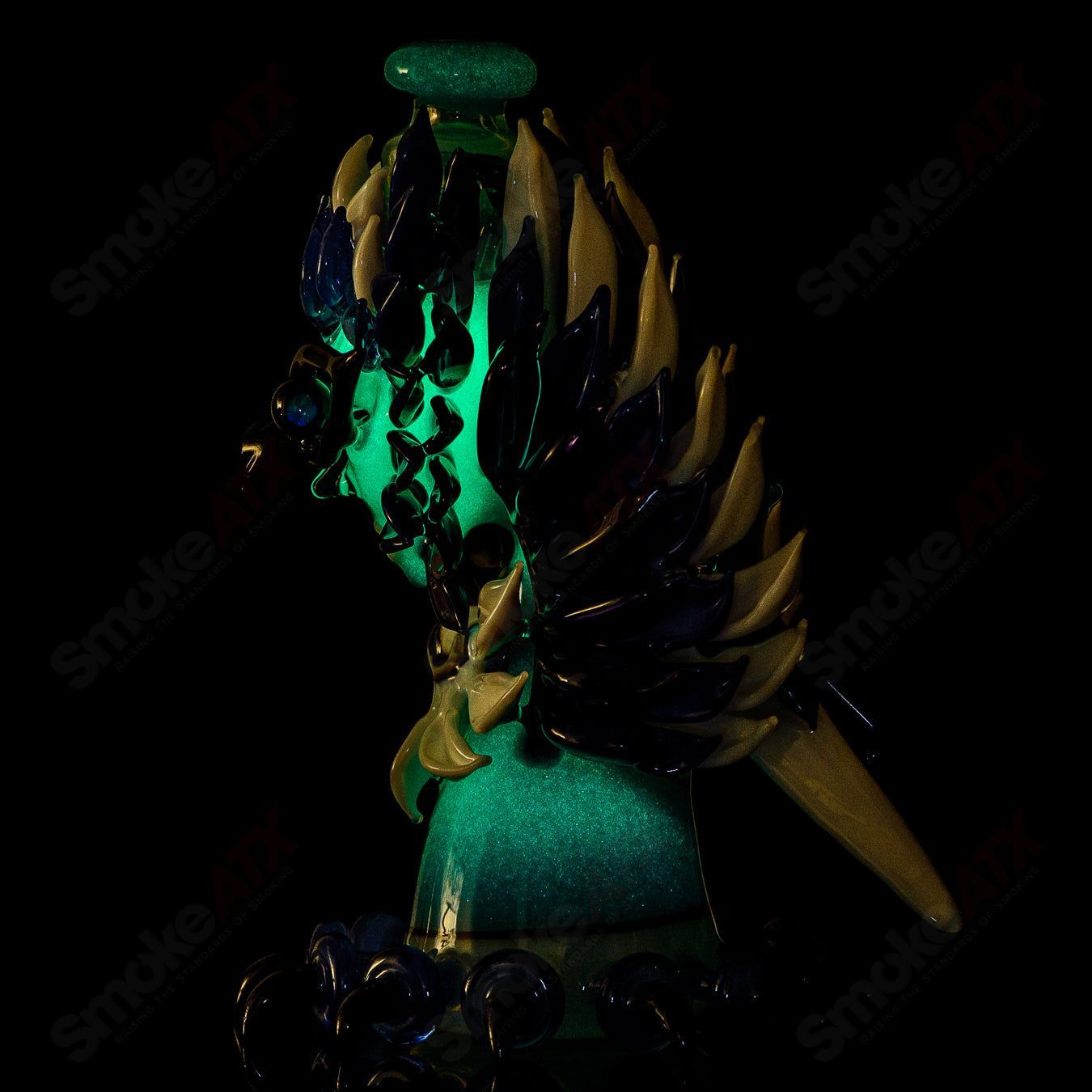 Lace Face Blue Jay Recycler (#2 of the Bird Series) - Smoke ATX