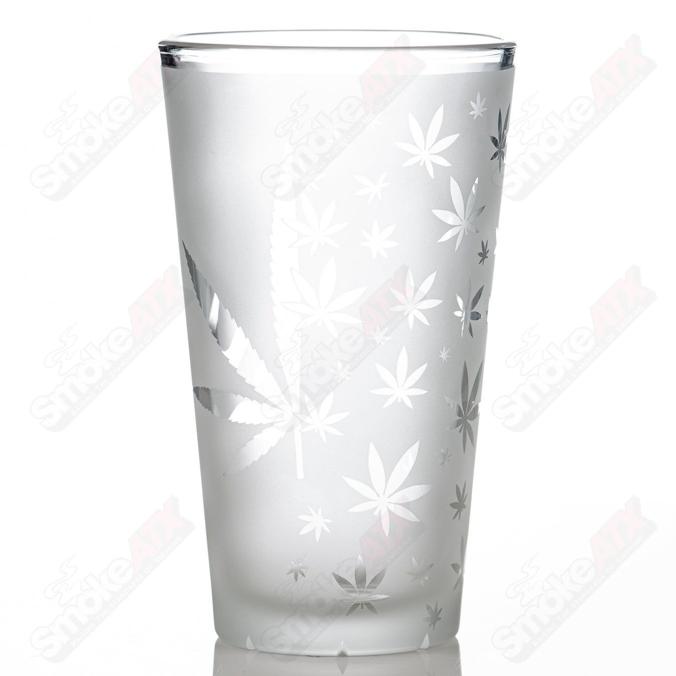 #1 Worked Pint Glass Fatal Facets - Smoke ATX