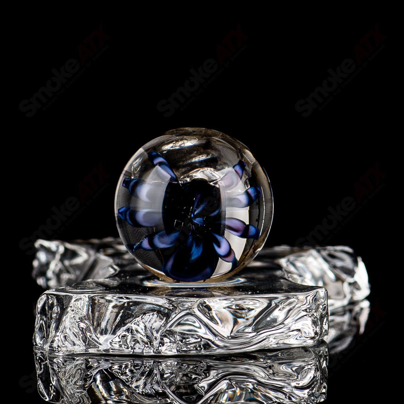 Kobuki Glass #2 Spider Topper Marble - Smoke ATX