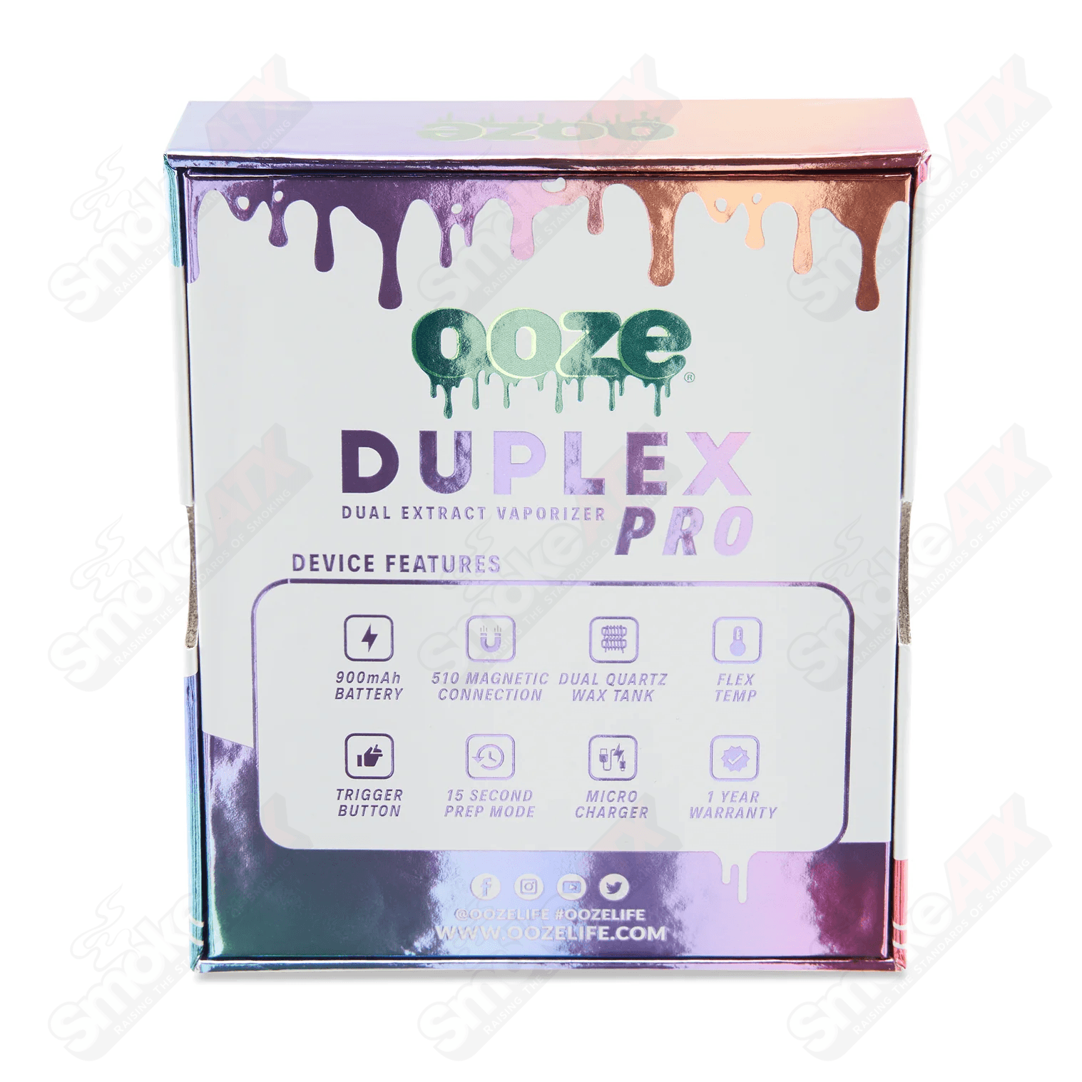 Rainbow Duplex Pro – 900 mAh – Cartridge & Wax Vaporizer - Smoke ATX