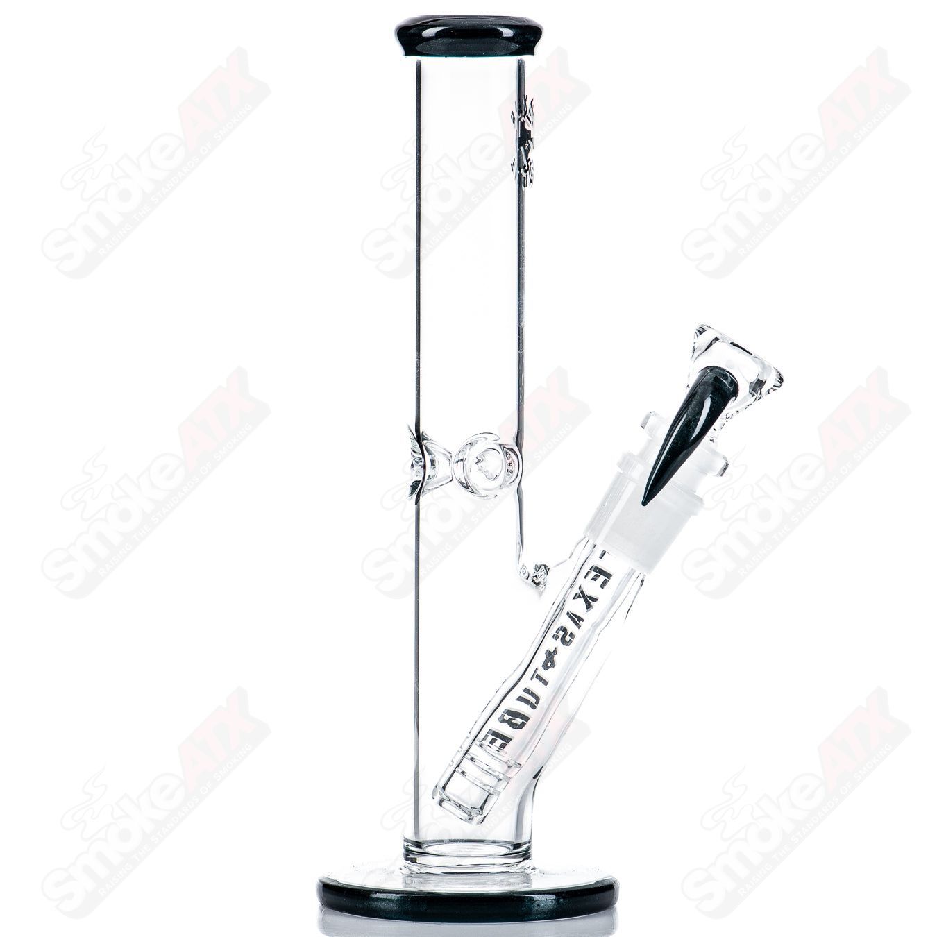 8.5in 14mm (Unobtanium) Straight Tube Texas Tubes - Smoke ATX