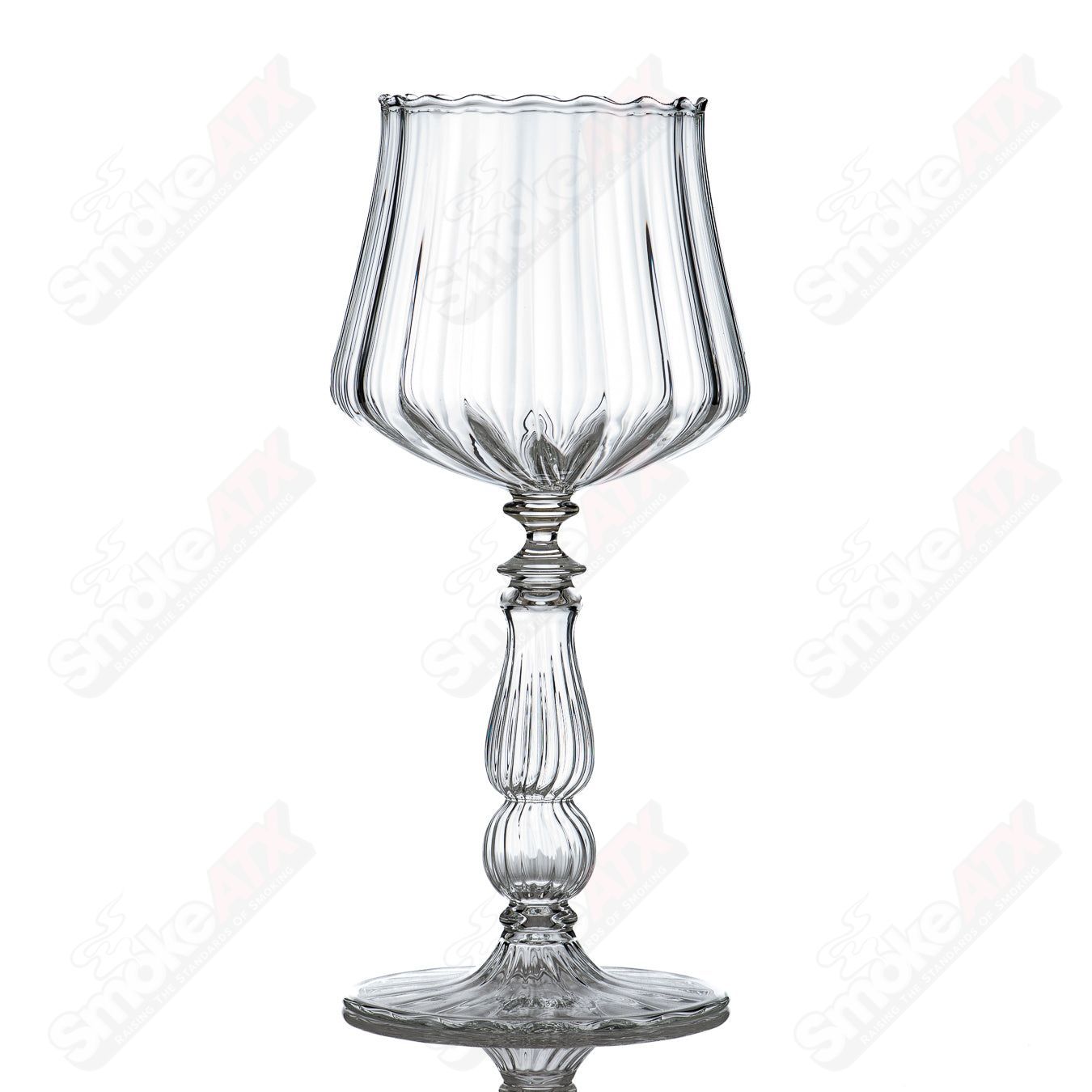#3 Wine Glass Venetian Rad Glass - Smoke ATX