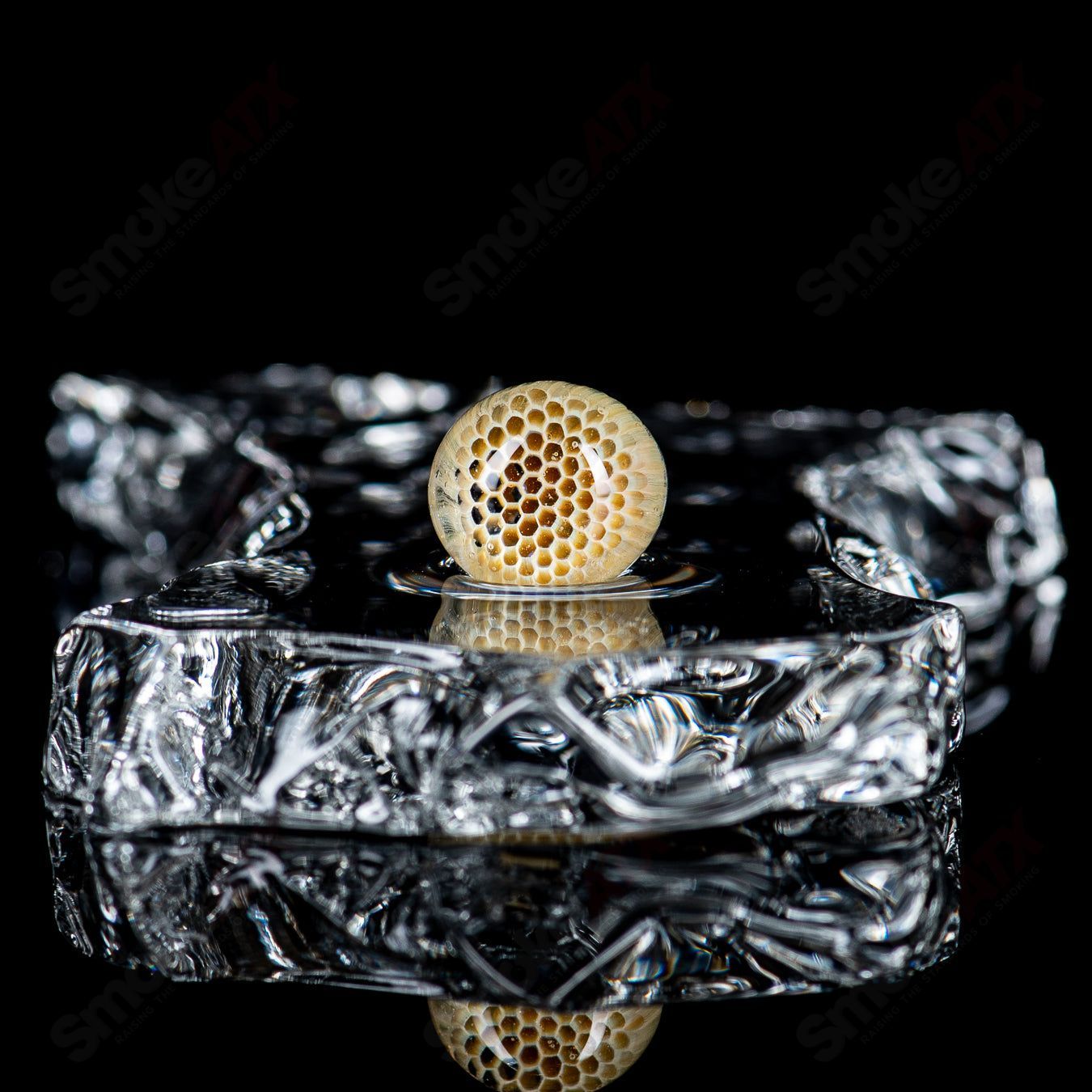 Honeycomb Slurper Set by Joe P Glass - Smoke ATX