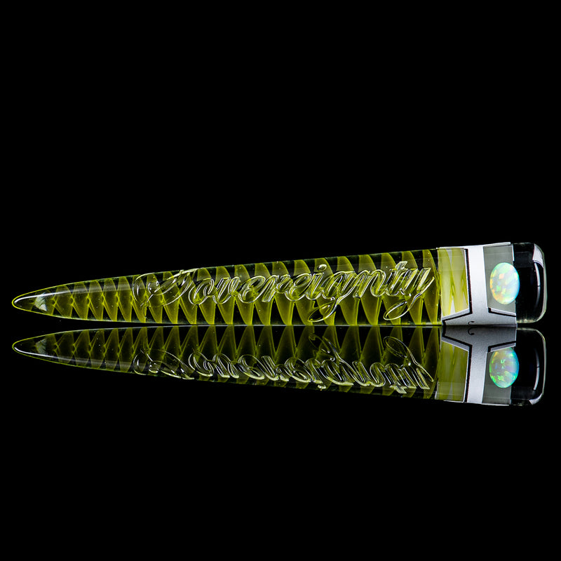 Opal Accent Spiral Poker Tool (Jungle Juice) Sovereignty Glass - Smoke ATX