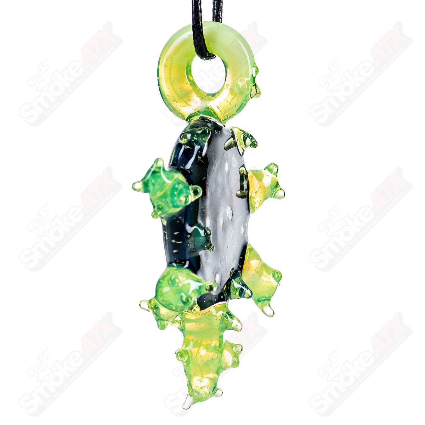 Slime In Space Pendant (Signed II'13 9/10) by Gemini Glass - Smoke ATX