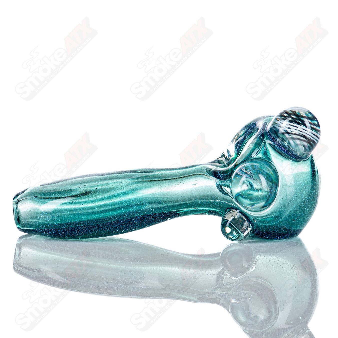 #4 Medium Dichro Spoon (Over Lake) by SPG - Smoke ATX
