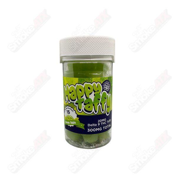 300mg 15ct D9 Green Apple Happy Taffy Herban Bud - Smoke ATX