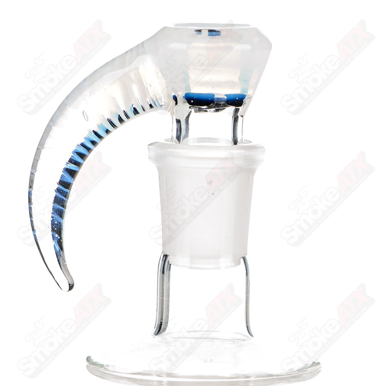 #5 18mm Worked Color 4-Hole Slide Texas Tubes - Smoke ATX