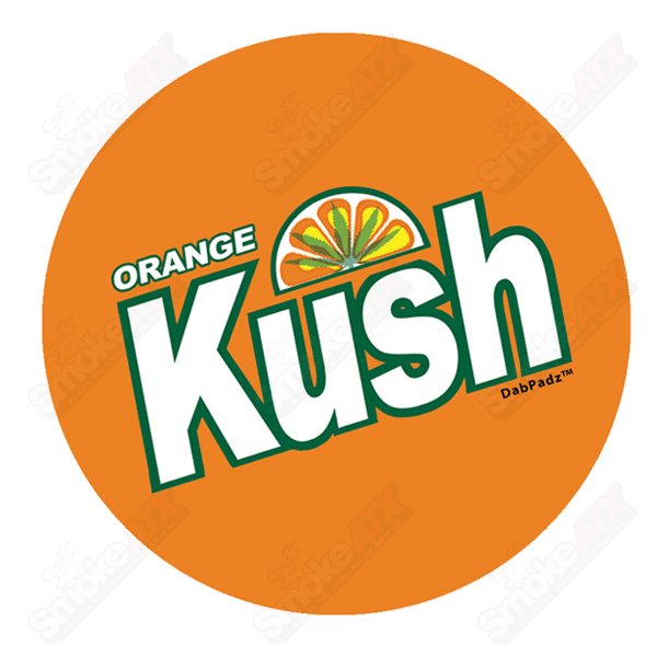 8in Orange Kush Fabric Dab Padz - Smoke ATX