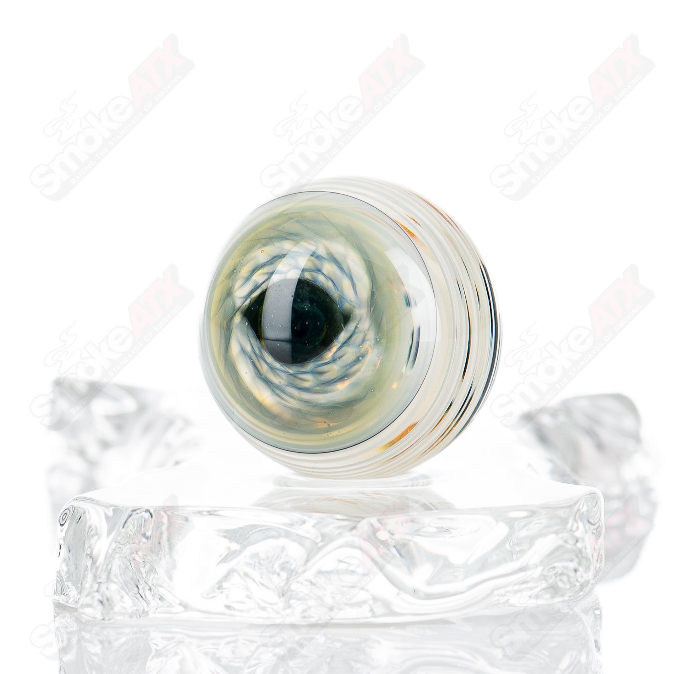 #1 Skull Eye Mili Top Mib Indo Glass - Smoke ATX