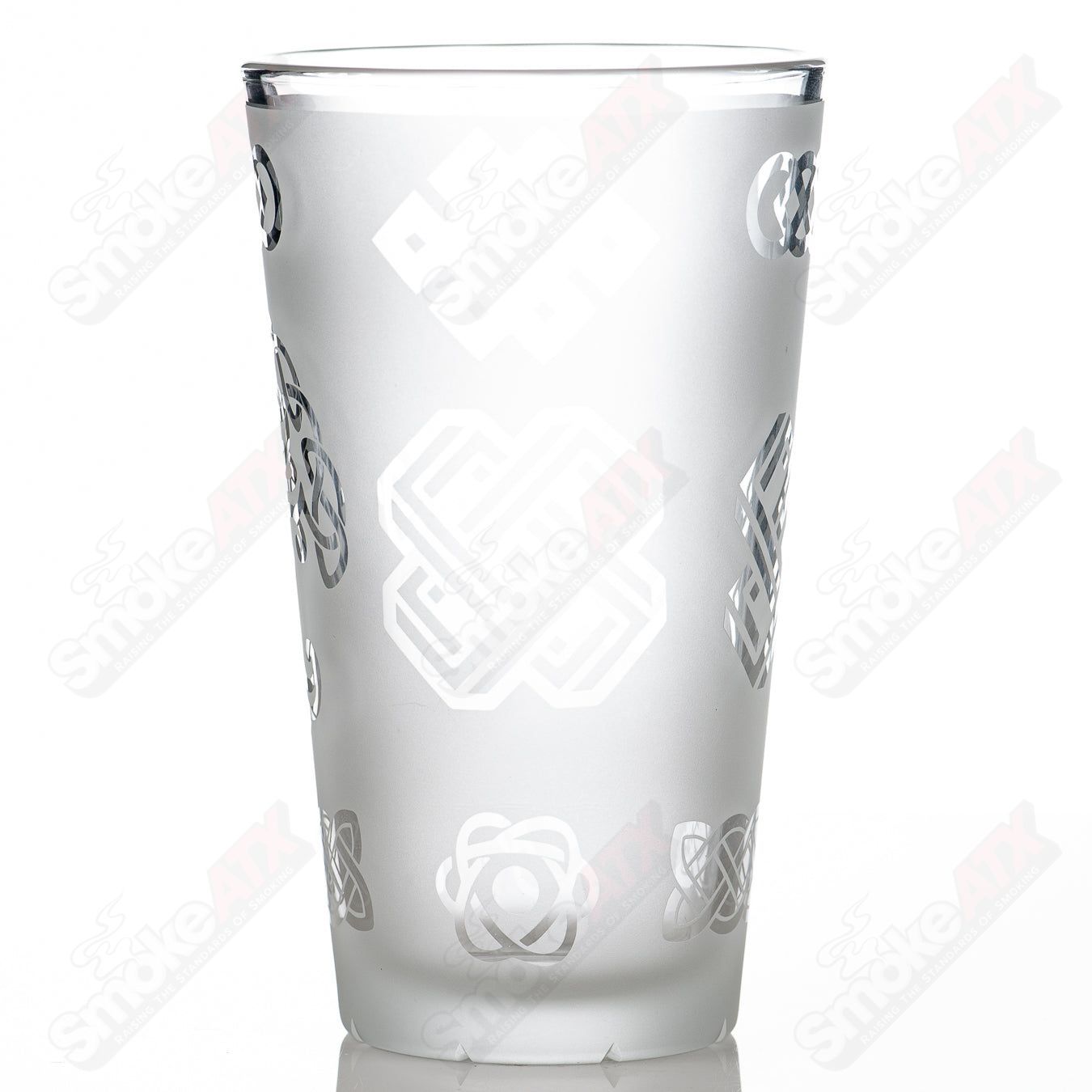 #2 Worked Pint Glass Fatal Facets - Smoke ATX