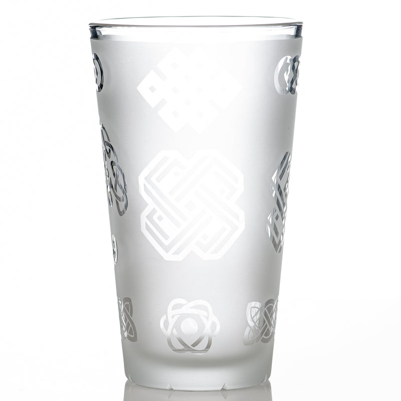 #2 Worked Pint Glass Fatal Facets