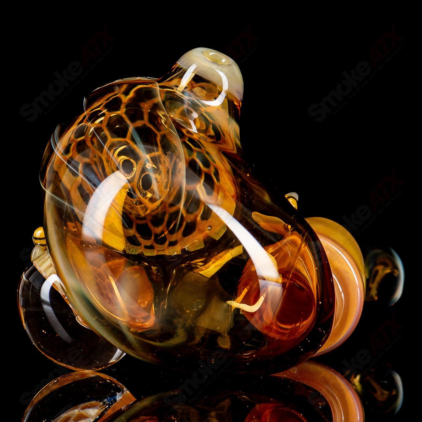 3-Hole Honeycomb Sherlock Joe P Glass - Smoke ATX