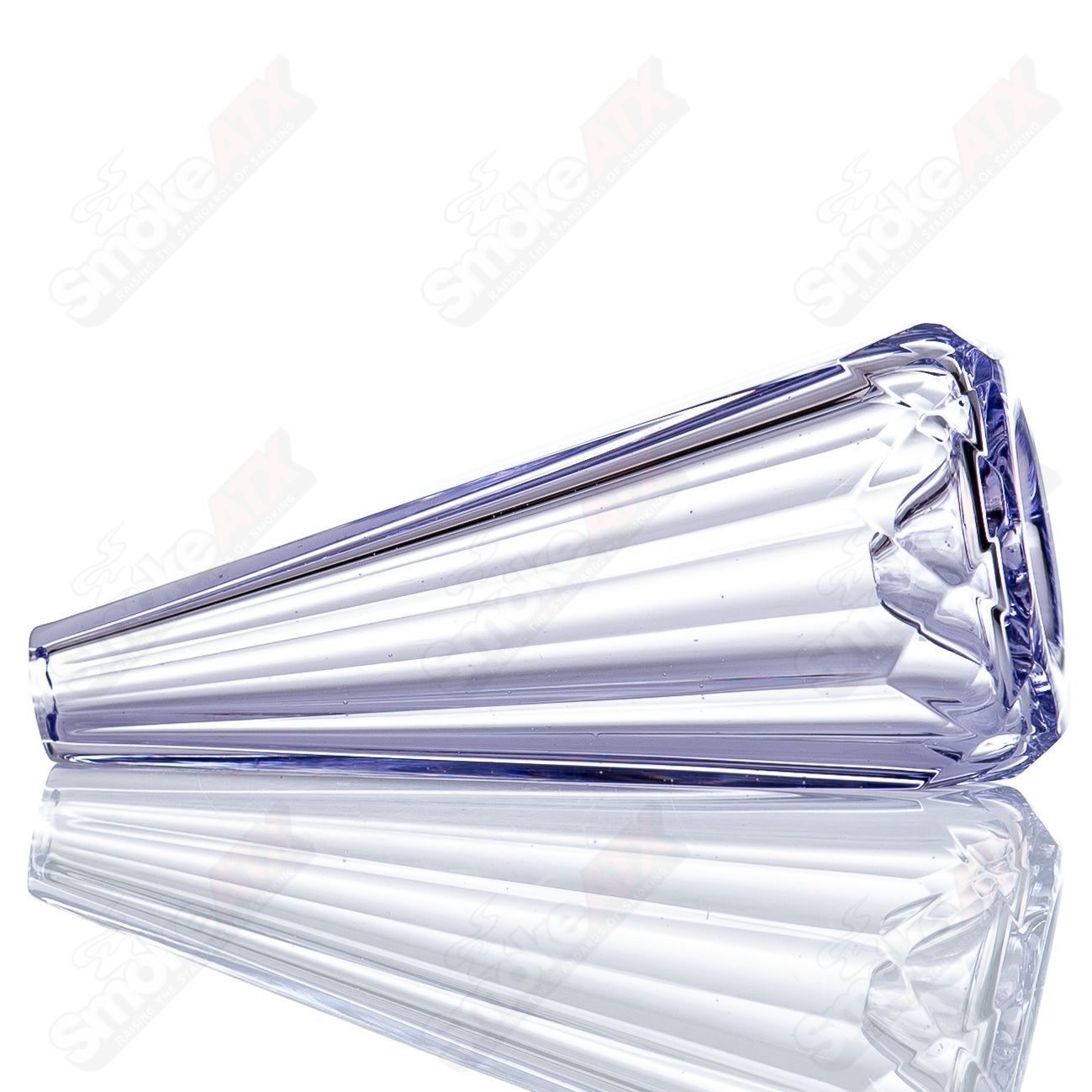 Purple Faceted Chillum by Kid Glass - Smoke ATX