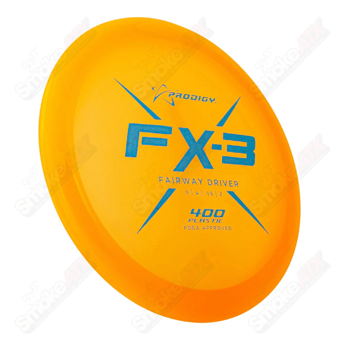 170-176g Orange FX3 Fairway Driver Disc - 400 Plastic Prodigy Disc - Smoke ATX