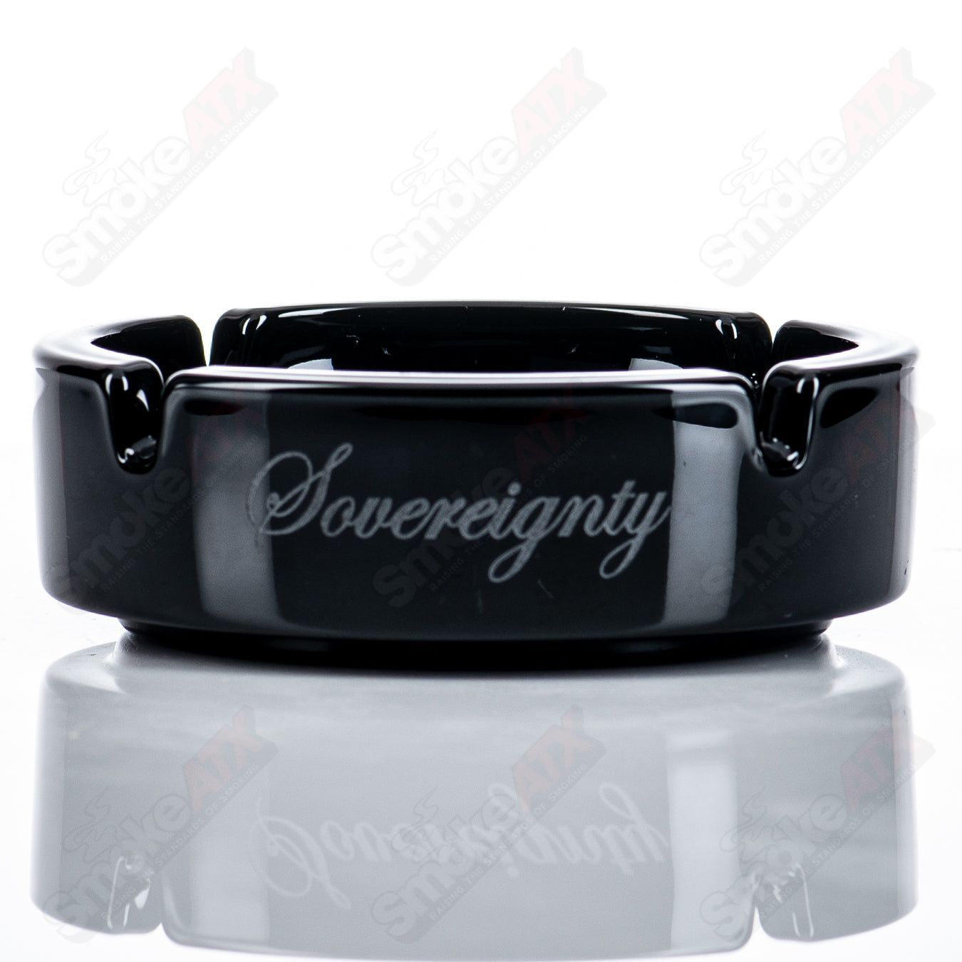 Black Ashtray Bowtie Retti Pattern Sovereignty - Smoke ATX