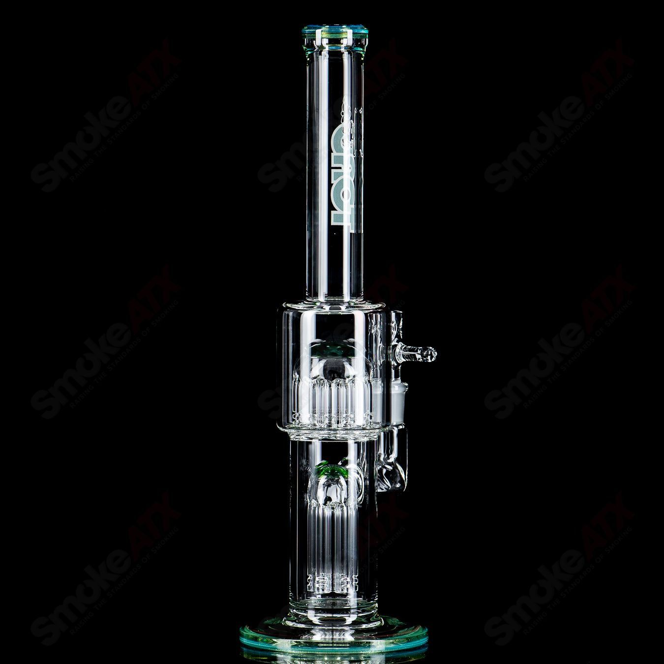 #3 14mm 7 to 13Arm Perc w Color Cap Toro Glass - Smoke ATX