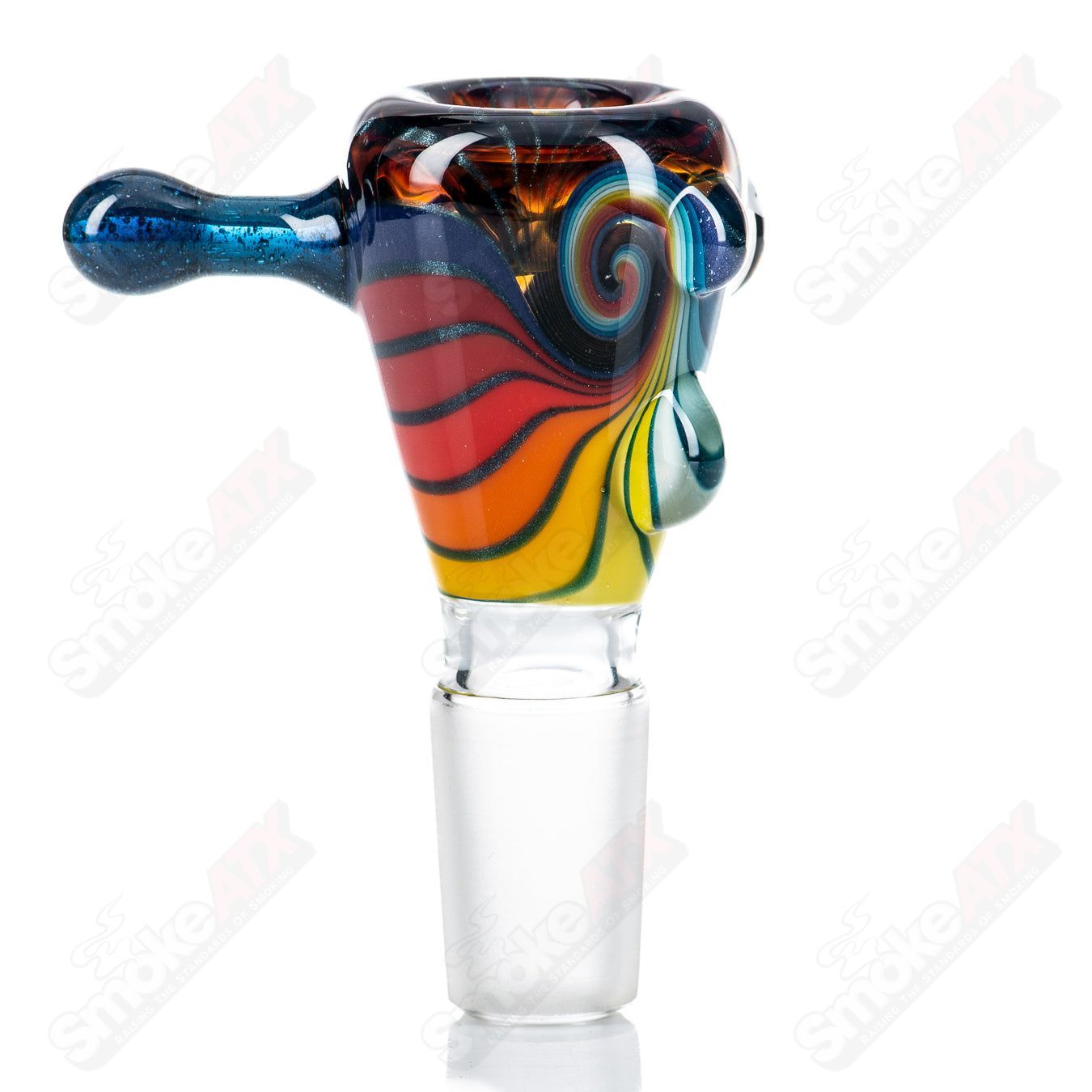 #2 18mm Wig Wag Slide by Mitchell Glass - Smoke ATX