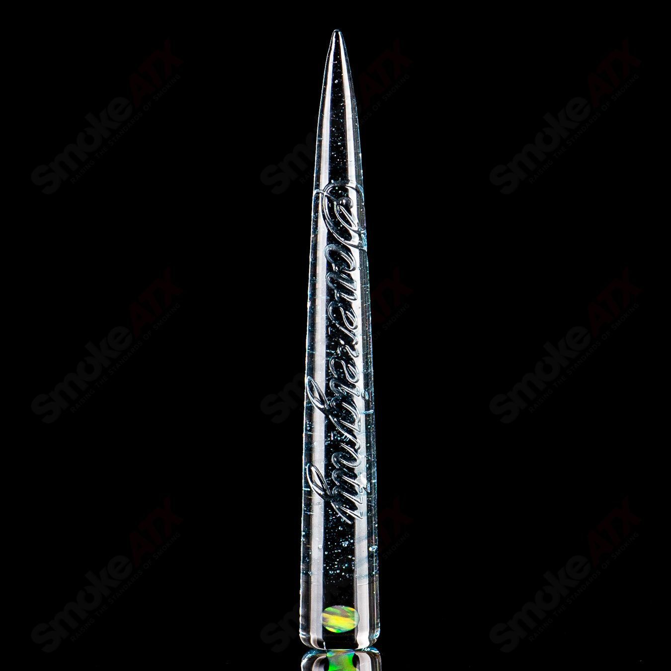 #3 Opal Accent Spiral Poker Tool Sovereignty Glass - Smoke ATX