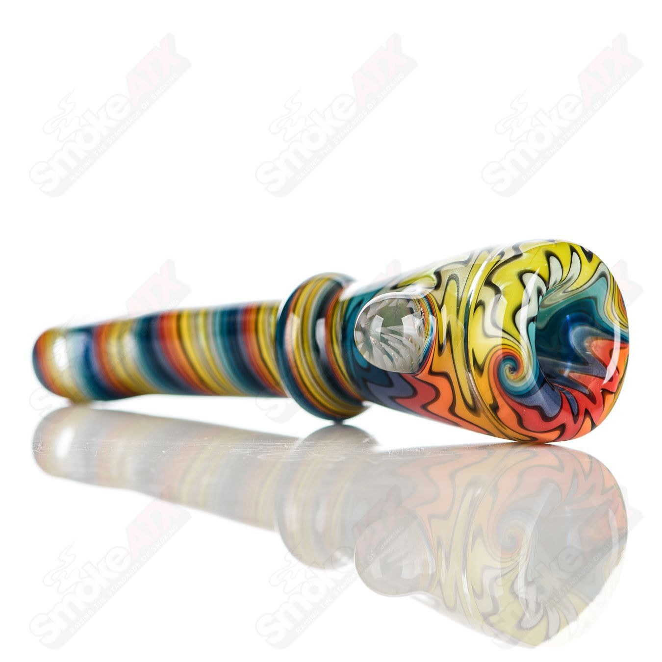 #1 Wig Wag Chillum Katy Wright Glass - Smoke ATX