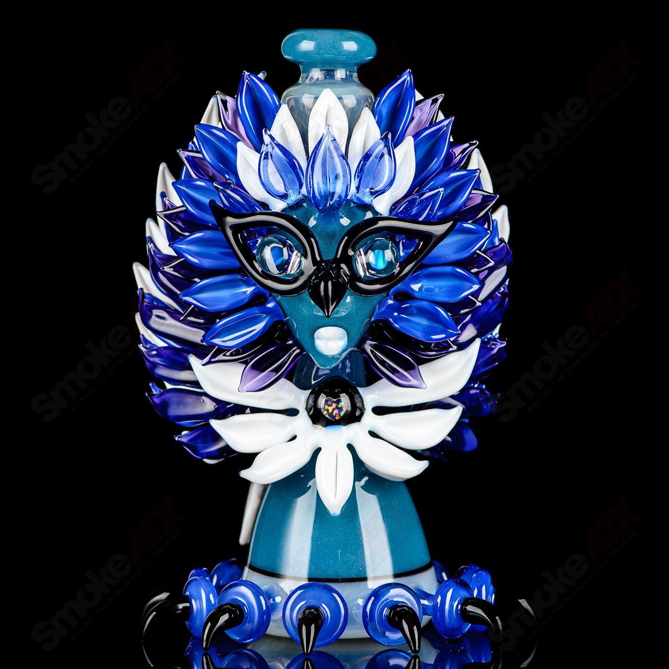 Lace Face Blue Jay Recycler (#2 of the Bird Series) - Smoke ATX