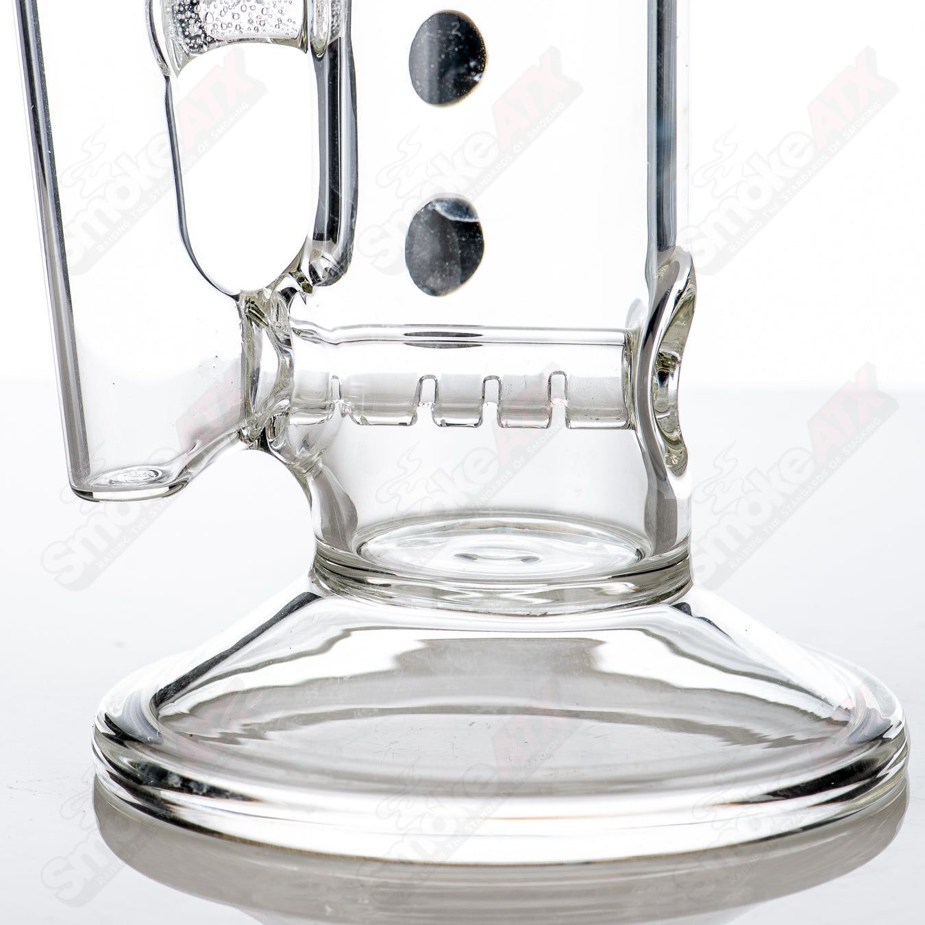 10" 44mm Color Dot Stemline Tube (Black) AMGC - Smoke ATX