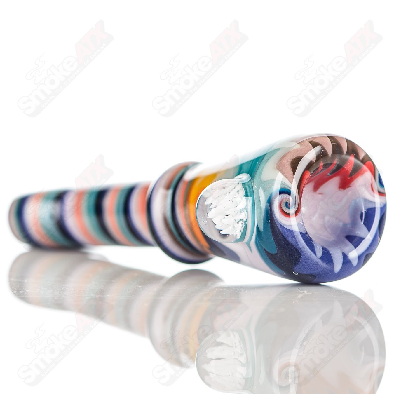 #6 Wig Wag Chillum Katy Wright Glass - Smoke ATX