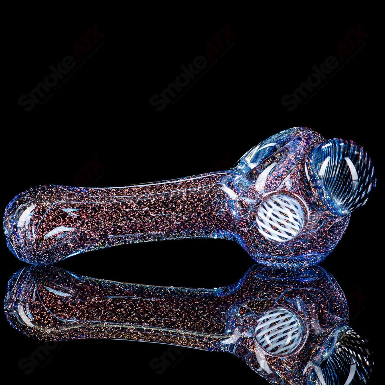 #2 Medium Dichro Spoon (Over Cobalt) by SPG - Smoke ATX