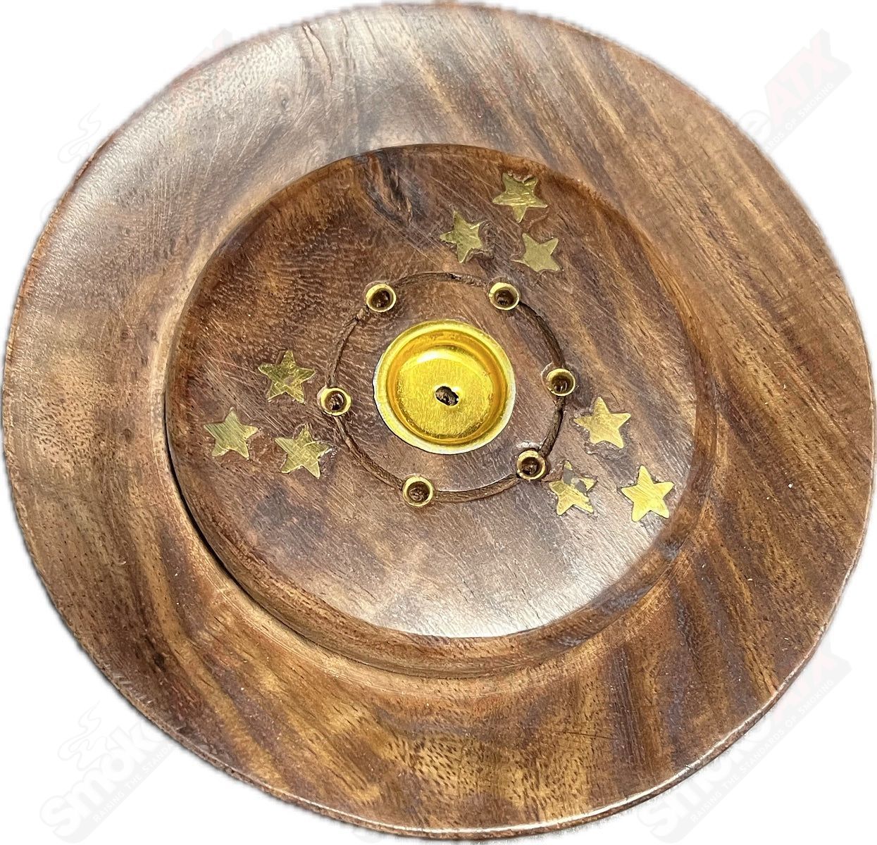 Wooden Plate incense holder - Smoke ATX