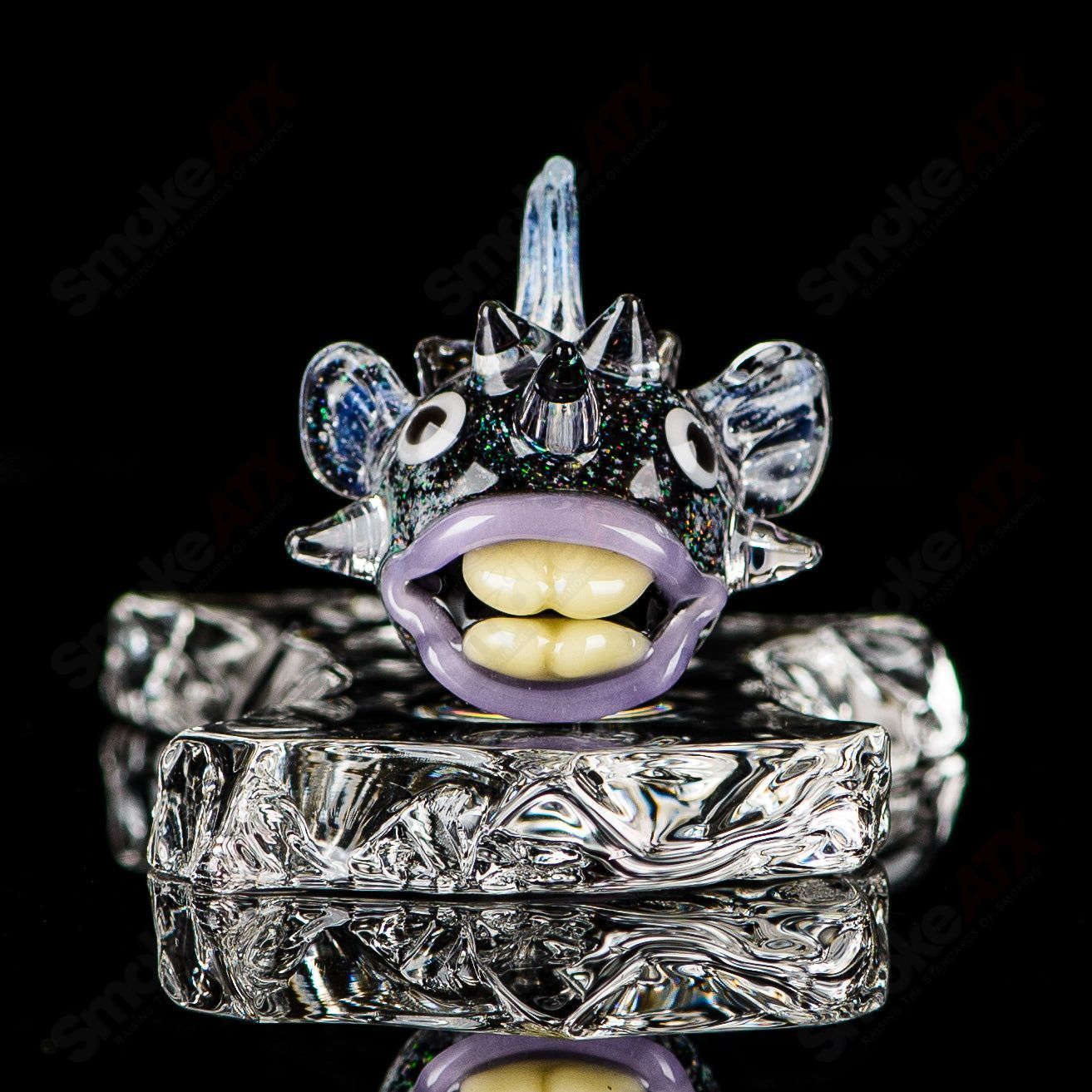 #1 Puffer Slurper Marble Chadd Lacy Glass - Smoke ATX