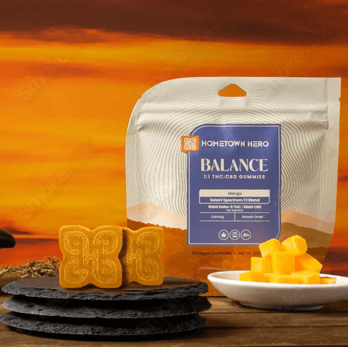 100mg Mango Select Spectrum Delta-9 Gummies Hometown Hero - Smoke ATX