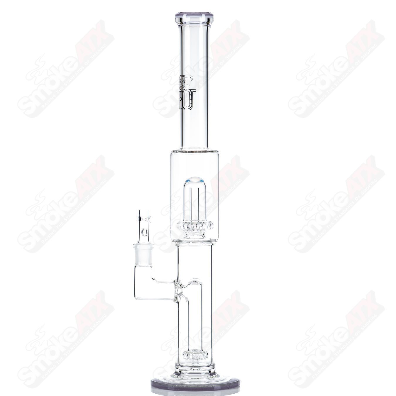 #1 18mm Full Size Circ to Circ w/ Color Cap (CFL) by Toro Glass - Smoke ATX