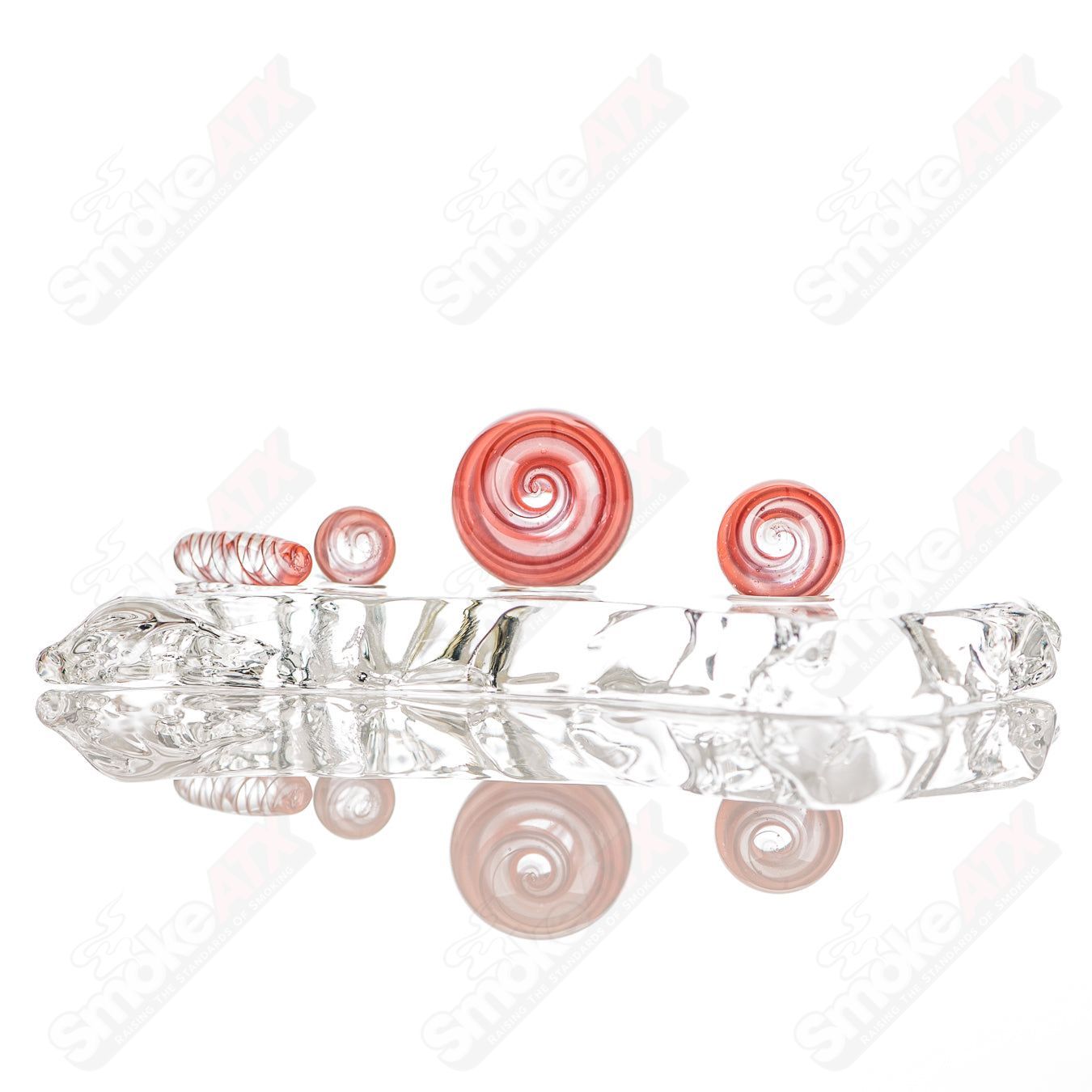 Cherry/Orange Lattice Slurper Set - Smoke ATX