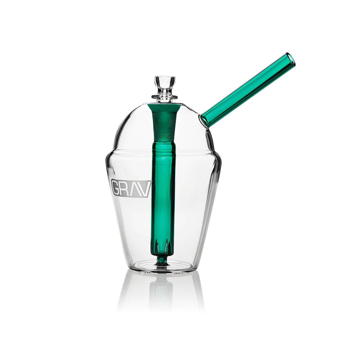 Clear/Smoke Slush Cup Bubbler Grav - Smoke ATX