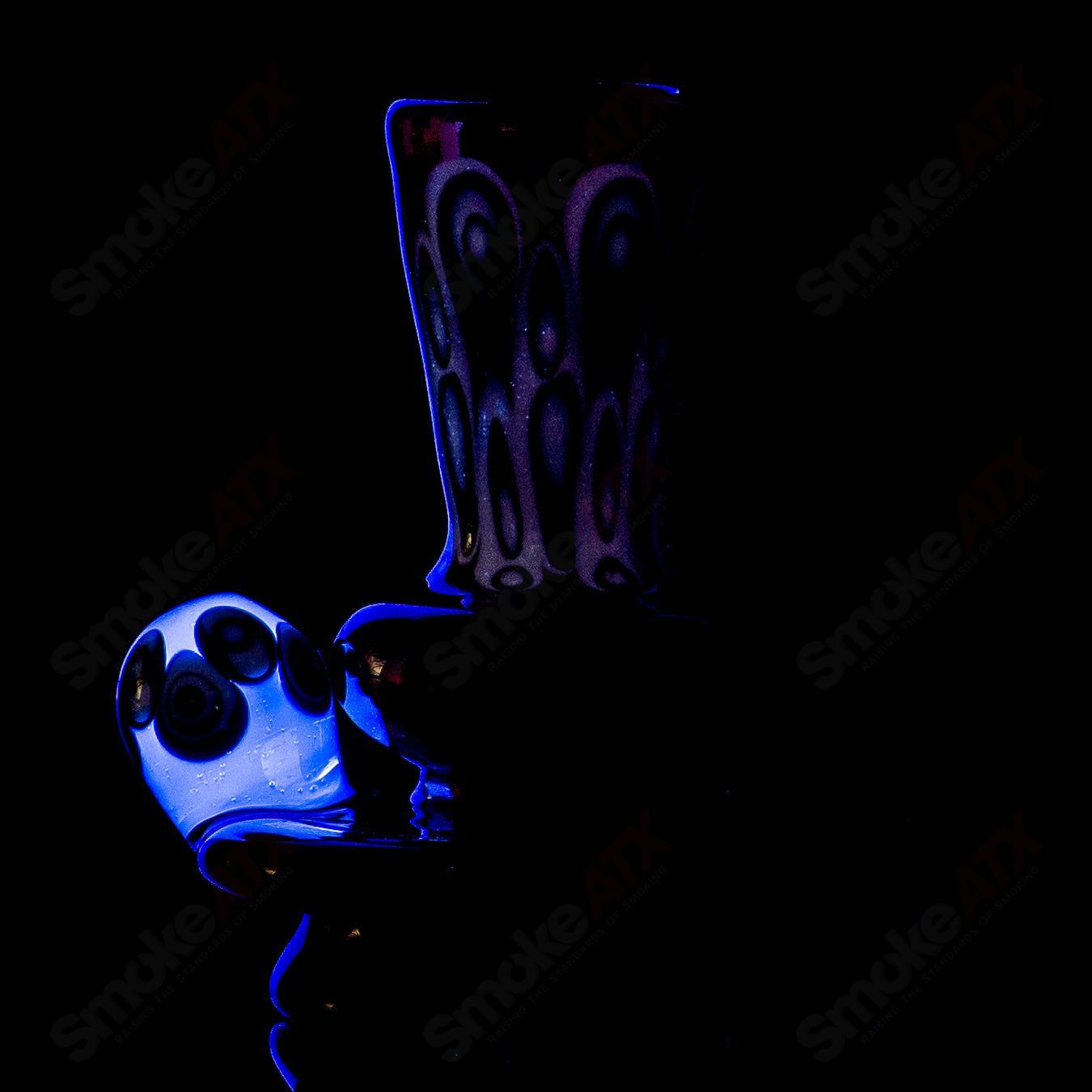 #5 Accent Dot-Stack Dry Puffco Top Indo X Geoff Made - Smoke ATX