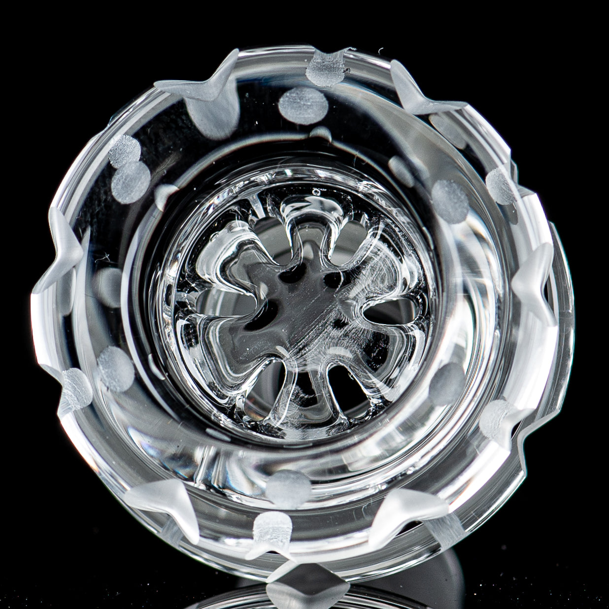 Coldwork 19mm Clear Multi Hole V2 Bowl Mobius - Smoke ATX