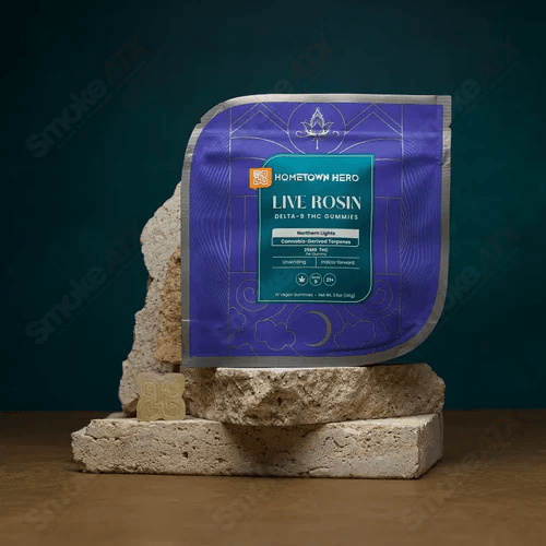 250mg Northern Lights Delta-9 Live Rosin Gummies Hometown Hero - Smoke ATX