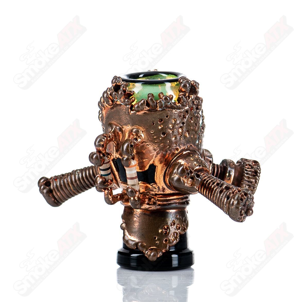 #3 14mm Slyme Electroformed Dome Slide by Snic Glass - Smoke ATX