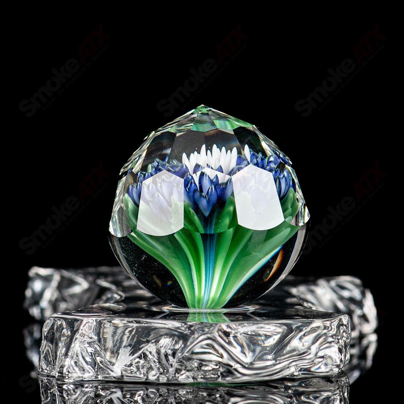 Flower Marble #1 Glass Impact x Fatal Facets - Smoke ATX