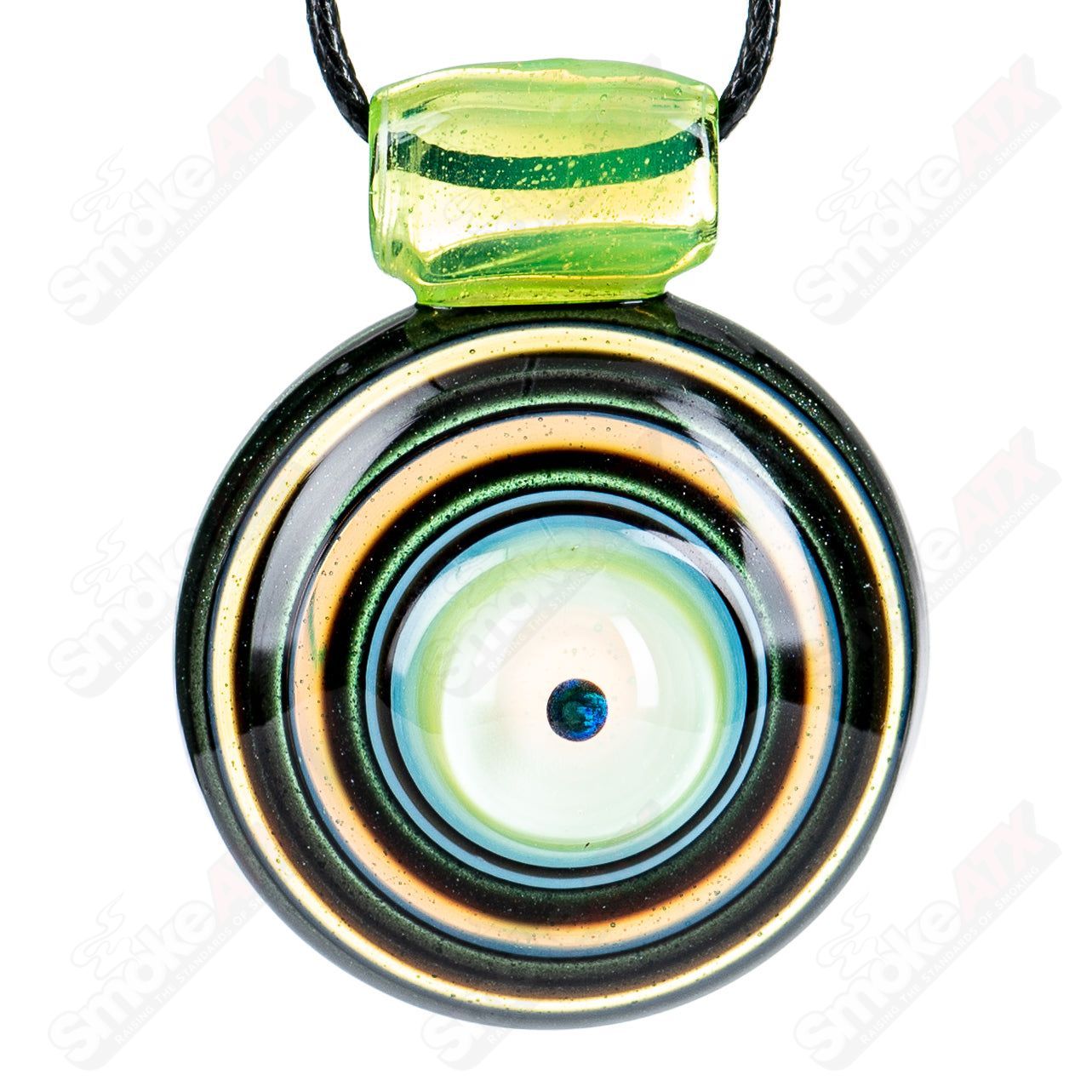#4 Opal Encalmo Pendant by Doug Zolbert Glass - Smoke ATX