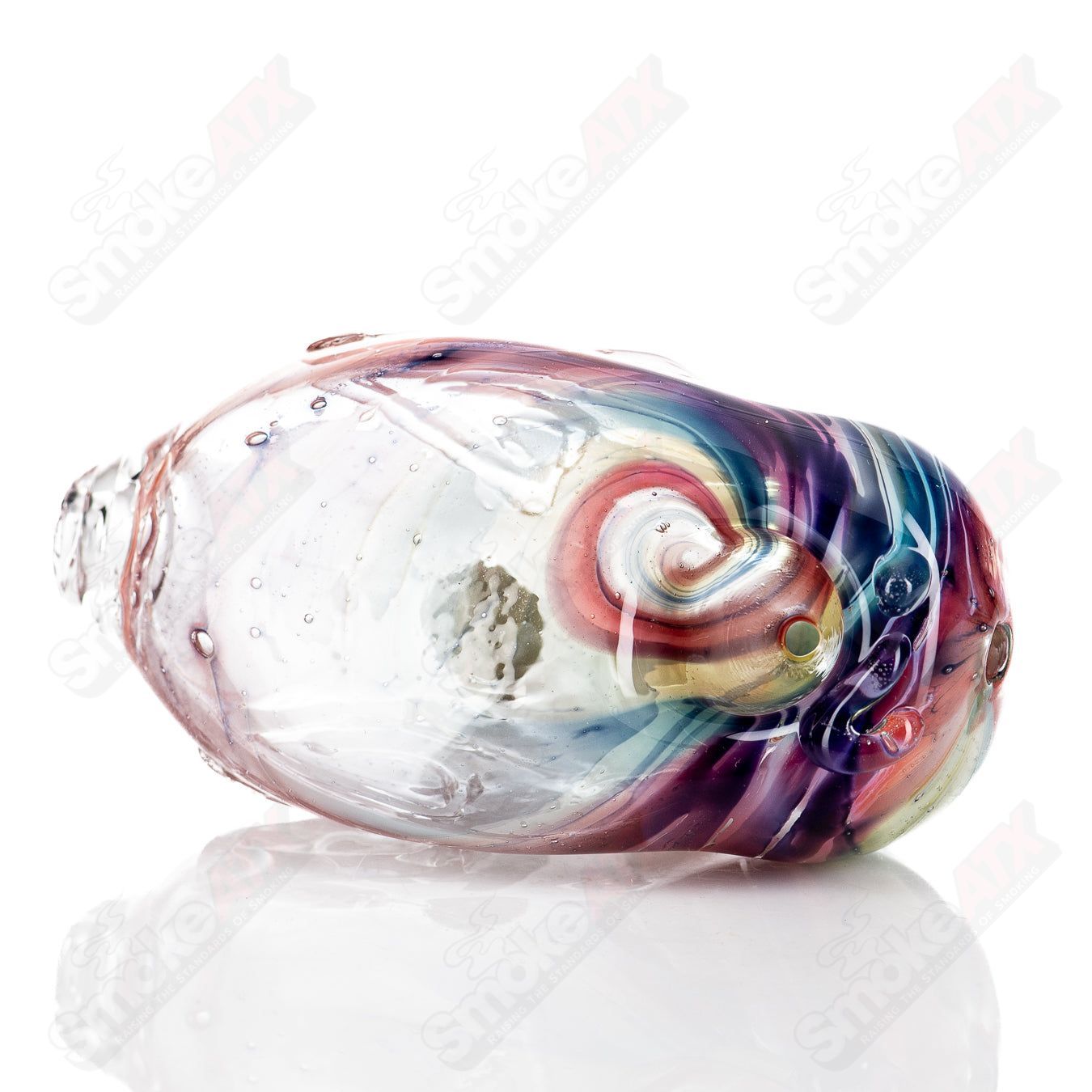 #5 2-Eyed Face Pipe Glass by Nobody - Smoke ATX