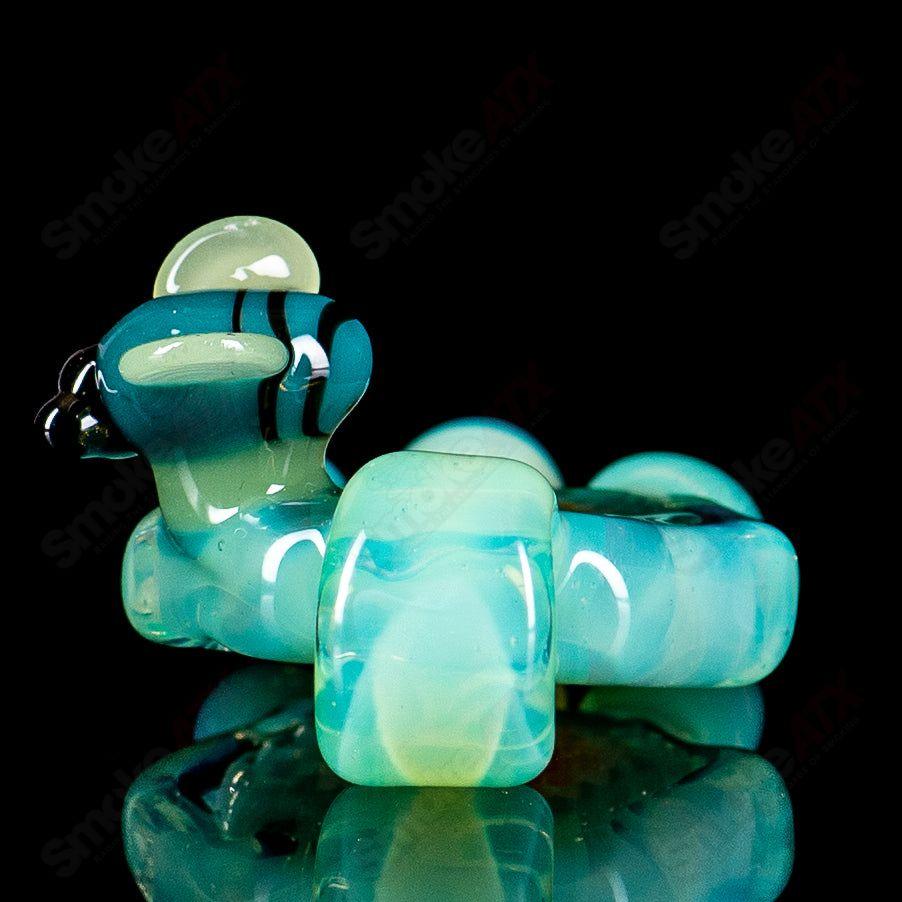 #1 Small Color Honeycomb Drip Pendant by Joe P Glass - Smoke ATX