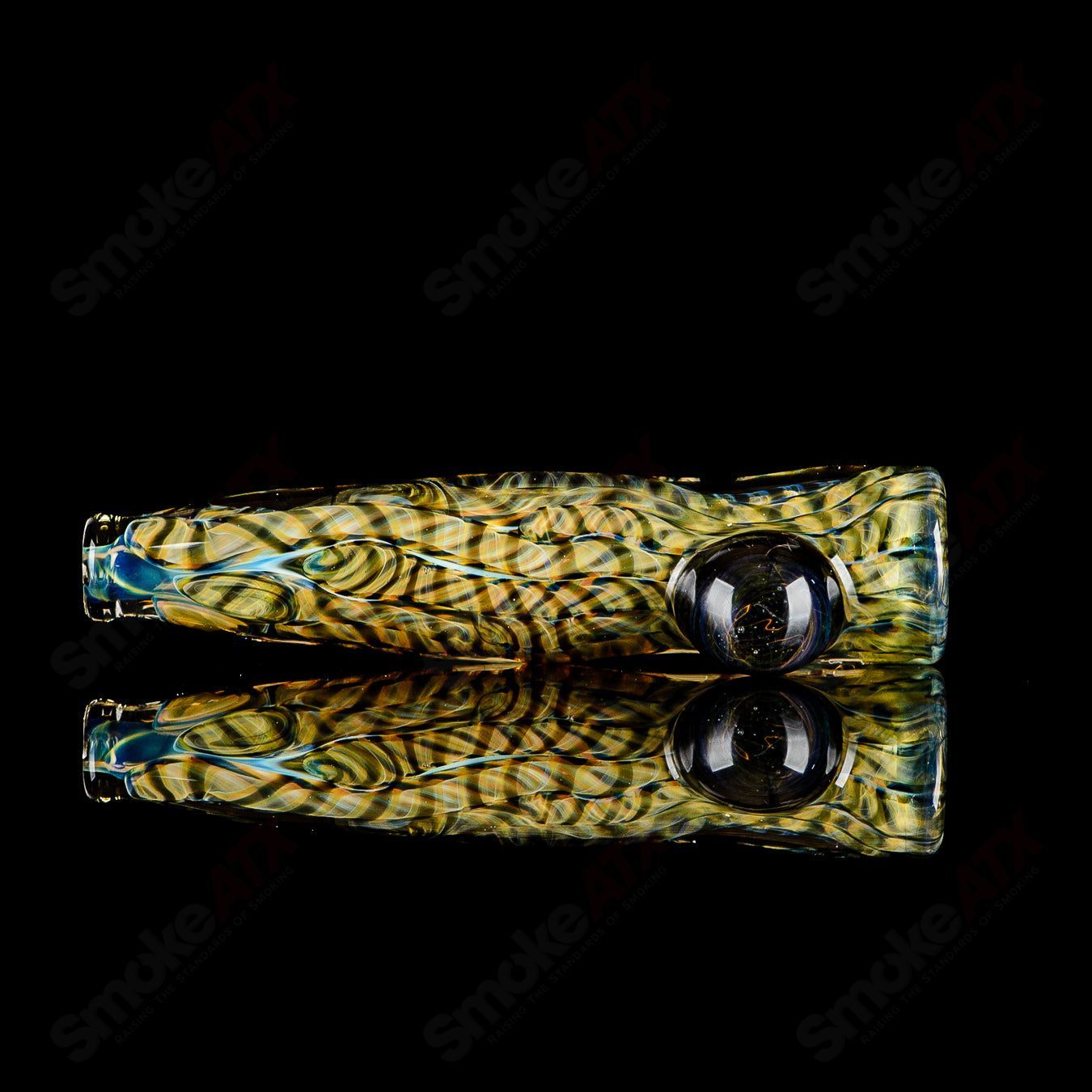 #6 I/O Worked Chillum Signed - JMK Glass - Smoke ATX