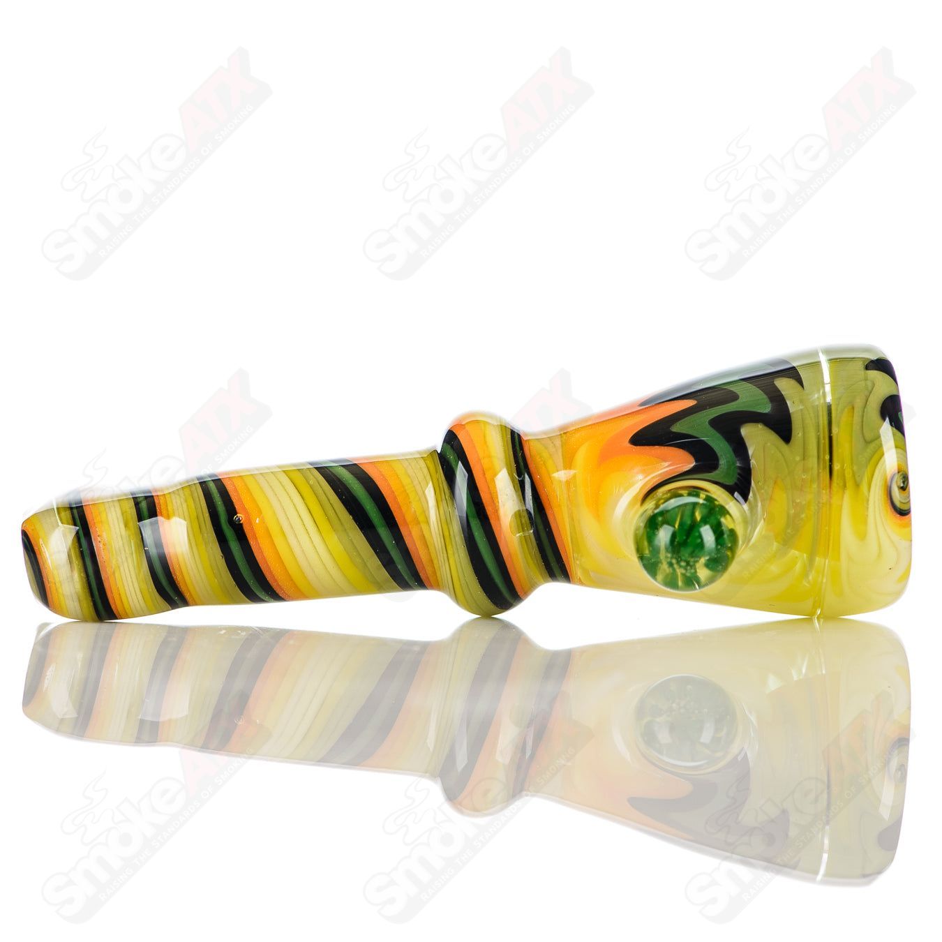 #8 Wig Wag Chillum Katy Wright Glass - Smoke ATX